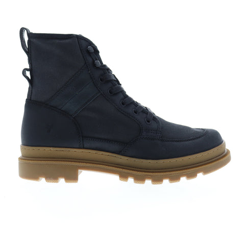 Frye Scout Boot 80438 Mens Black Canvas High Top Lace Up Casual Dress Boots