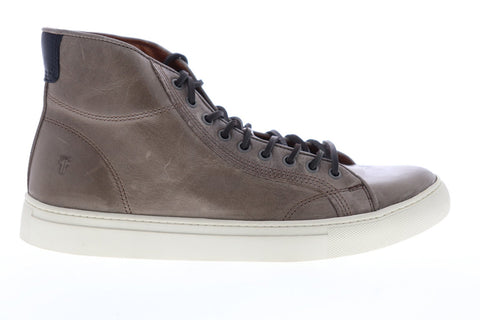 Frye Walker Midlace 80442 Mens Gray Leather Lace Up High Top Sneakers Shoes