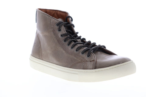 Frye Walker Midlace 80442 Mens Gray Leather Lace Up High Top Sneakers Shoes