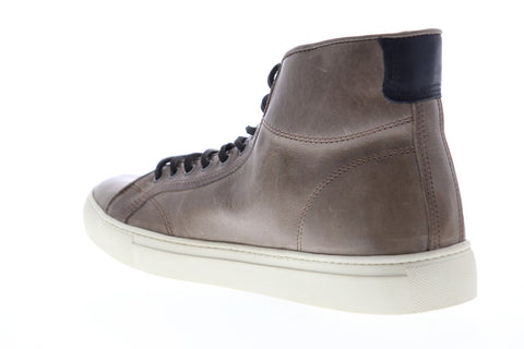 Frye Walker Midlace 80442 Mens Gray Leather Lace Up High Top Sneakers Shoes