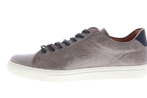 Frye Walker Low Lace 80443 Mens Gray Leather Lace Up Low Top Sneakers Shoes