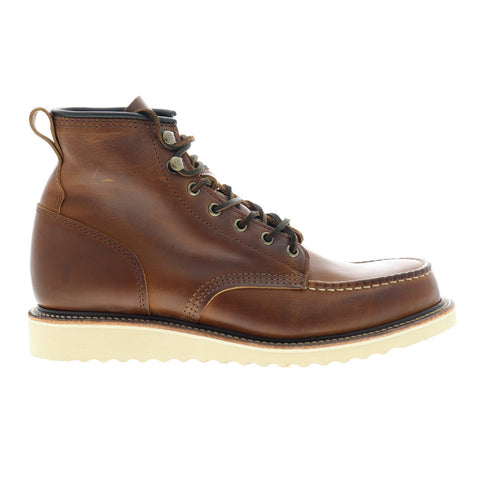 Frye Penn Wedge Workboot 80444 Mens Brown Leather Lace Up Boots Shoes