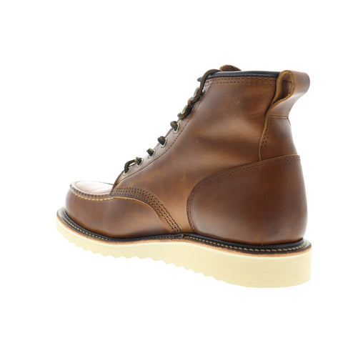Frye Penn Wedge Workboot 80444 Mens Brown Leather Lace Up Boots Shoes