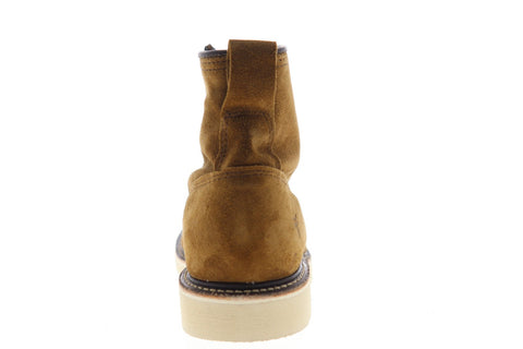 Frye Penn Wedge Workboot 80445 Mens Brown Suede Lace Up Boots Shoes