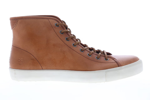 Frye Brett High 80448 Mens Brown Leather Lace Up Lifestyle Sneakers Shoes