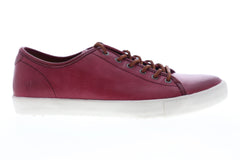 Frye Brett Low 80449 Mens Red Leather Lace Up Lifestyle Sneakers Shoes