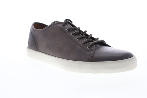 Frye Brett Low 80449 Mens Brown Leather Low Top Lace Up Lifestyle Sneakers Shoes