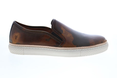 Frye Essex Slip On 80513 Mens Brown Leather Slip On Lifestyle Sneakers Shoes