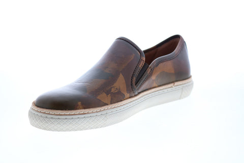 Frye Essex Slip On 80513 Mens Brown Leather Slip On Lifestyle Sneakers Shoes