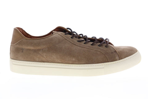 Frye Walker Low Lace 80532 Mens Brown Suede Lace Up Low Top Sneakers Shoes