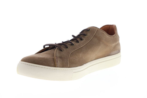 Frye Walker Low Lace 80532 Mens Brown Suede Lace Up Low Top Sneakers Shoes