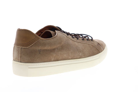 Frye Walker Low Lace 80532 Mens Brown Suede Lace Up Low Top Sneakers Shoes