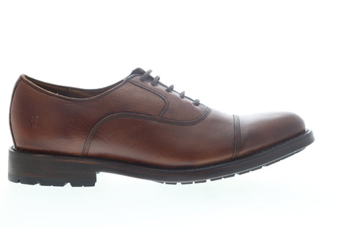Frye Bowery Bal Oxford 80533 Mens Brown Leather Low Top Cap Toe Oxfords Shoes