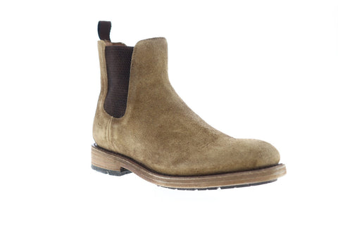 Frye Bowery Chelsea 80534 Mens Brown Suede Chelsea Slip On Boots Shoes
