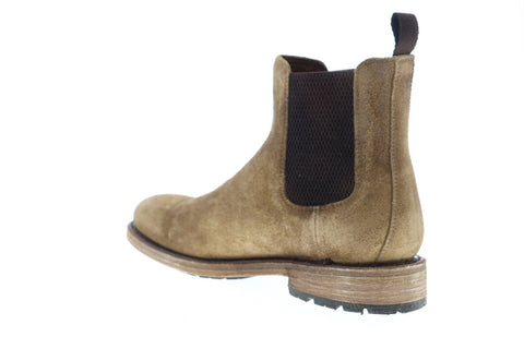 Frye Bowery Chelsea 80534 Mens Brown Suede Chelsea Slip On Boots Shoes