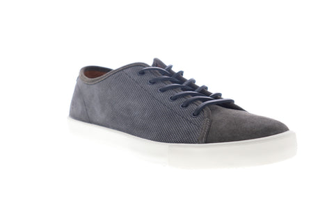 Frye Brett Low 80548 Mens Gray Leather Low Top Lace Up Lifestyle Sneakers Shoes
