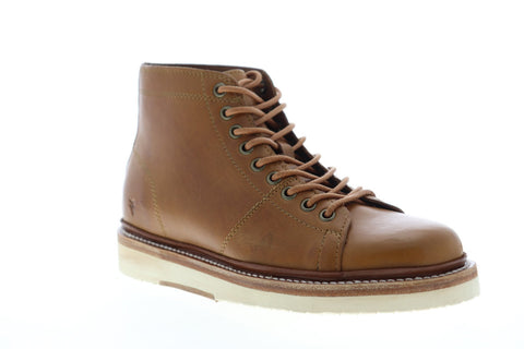 Frye Bryant Lace Up 80553 Mens Brown Leather Lace Up Casual Dress Boots Shoes