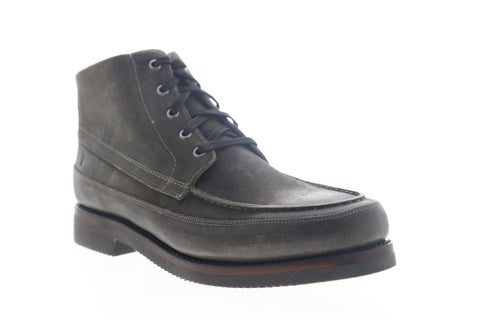 Frye Field Lace Up 80567 Mens Gray Leather High Top Casual Dress Boots