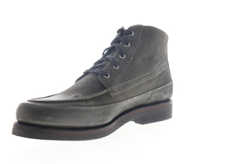 Frye Field Lace Up 80567 Mens Gray Leather High Top Casual Dress Boots