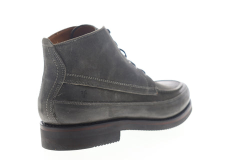 Frye Field Lace Up 80567 Mens Gray Leather High Top Casual Dress Boots
