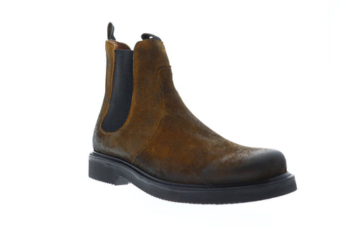 Frye Johnny Chelsea 80570 Mens Brown Leather High Top Slip On Boots