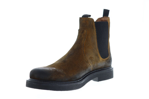Frye Johnny Chelsea 80570 Mens Brown Leather High Top Slip On Boots