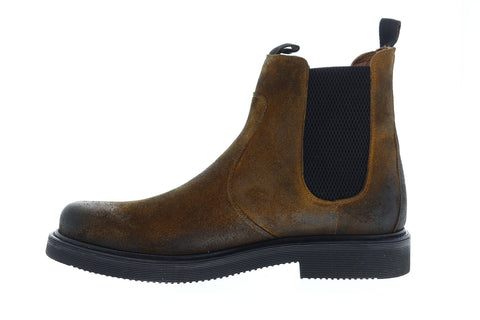 Frye Johnny Chelsea 80570 Mens Brown Leather High Top Slip On Boots