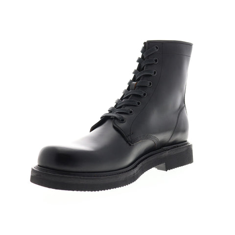 Frye Johnny Combat 80571 Mens Black Leather Casual Dress Boots Shoes