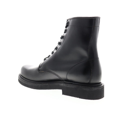 Frye Johnny Combat 80571 Mens Black Leather Lace Up Casual Dress Boots Shoes