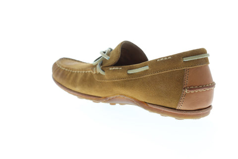 Frye Harris Tie Mens Brown Suede Casual Dress Slip On Loafers Shoes