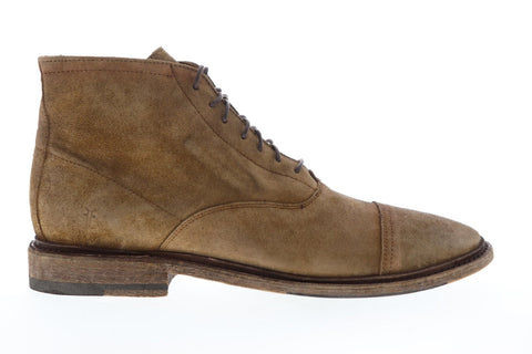 Frye Paul Lace Up 80595 Mens Brown Suede Lace Up Casual Dress Boots Shoes