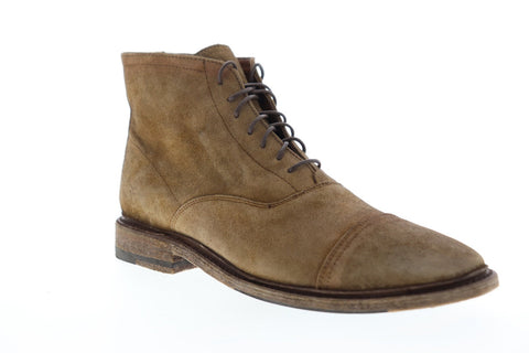 Frye Paul Lace Up 80595 Mens Brown Suede Lace Up Casual Dress Boots Shoes