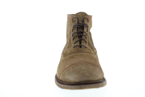 Frye Paul Lace Up 80595 Mens Brown Suede Lace Up Casual Dress Boots Shoes