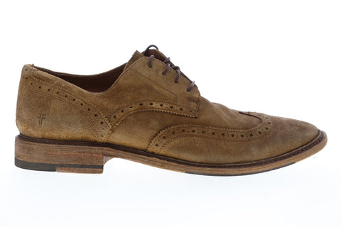 Frye Paul Wingtip 80598 Mens Brown Suede Casual Lace Up Oxfords Shoes
