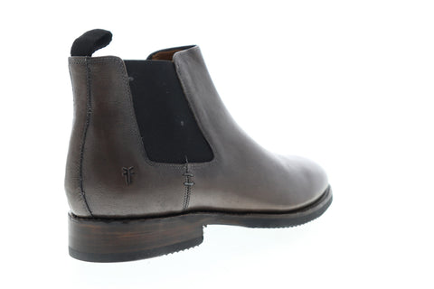 Frye Peyton Chelsea 80599 Mens Gray Leather Chelsea Boots