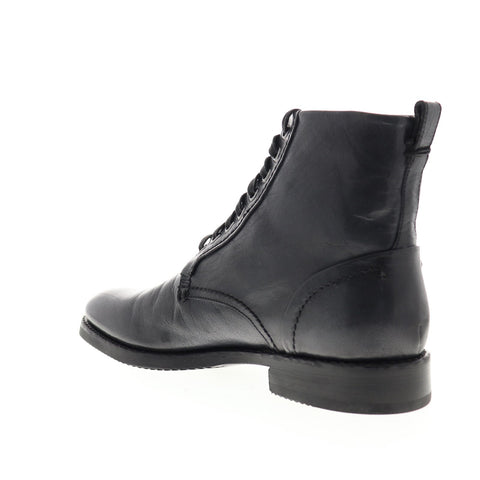 Frye Peyton Lace Up 80600 Mens Black Leather Casual Dress Boots Shoes