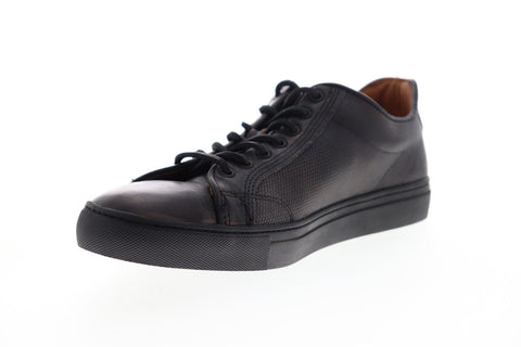 Frye Walker Low Lace 80608 Mens Black Leather Lace Up Low Top Sneakers Shoes