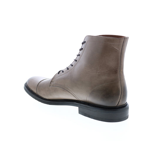 Frye Seth Cap Toe Lace Up 80611 Mens Brown Leather Lace Up Casual Dress Boots