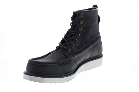 Frye & Co. Montana Moc Boot 80643 Mens Black Suede Casual Dress Boots