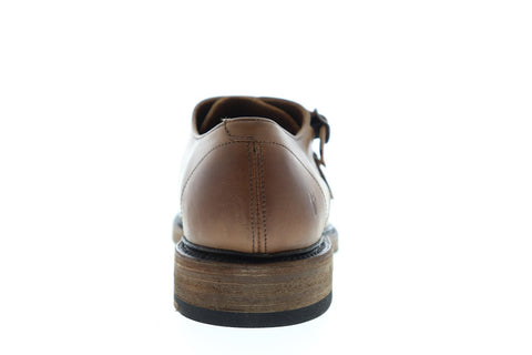 Frye James Double Monk 80686 Mens Brown Leather Dress Monk Strap Shoes