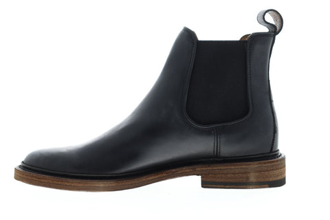 Frye James Chelsea 80687 Mens Black Leather Chelsea Slip On Boots Shoes