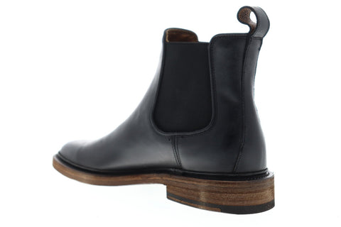 Frye James Chelsea 80687 Mens Black Leather Chelsea Slip On Boots Shoes