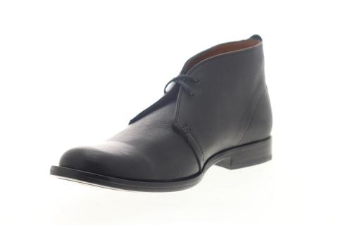 Frye Phillip Chukka 80688 Mens Black Leather Mid Top Lace Up Chukkas Boots