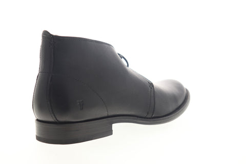 Frye Phillip Chukka 80688 Mens Black Leather Mid Top Lace Up Chukkas Boots