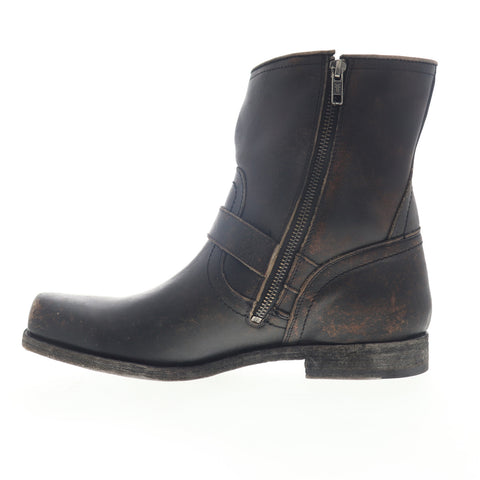 Frye Smith Engineer 80707 Mens Black Leather High Top Zipper Casual Dress Boots