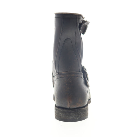 Frye Smith Engineer 80707 Mens Black Leather High Top Zipper Casual Dress Boots