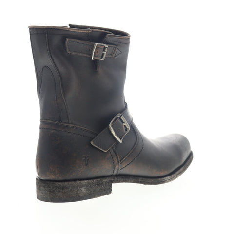 Frye Smith Engineer 80707 Mens Black Leather High Top Zipper Casual Dress Boots