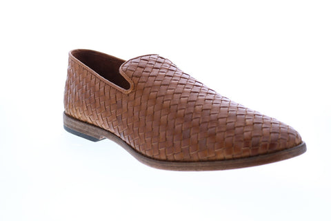 Frye Chris Woven Venetian 80811 Mens Brown Leather Loafers & Slip Ons Casual Shoes