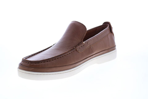 Frye Deck Venetian 80813 Mens Brown Leather Slip On Loafers & Slip Ons Casual Shoes