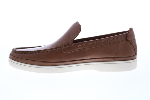Frye Deck Venetian 80813 Mens Brown Leather Slip On Loafers & Slip Ons Casual Shoes